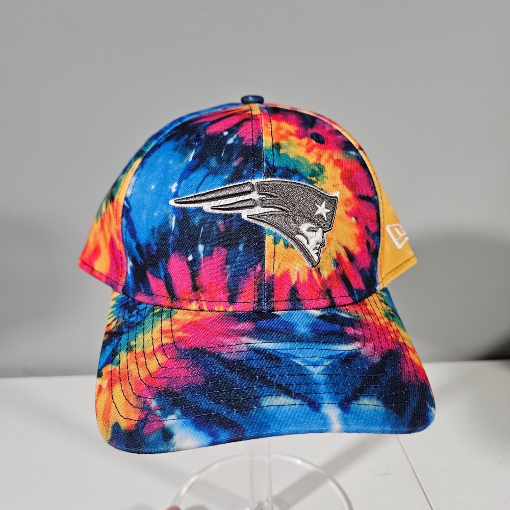New Era Hat Mens L/XL Multi Tie Dye Patriots Crucial Catch 39THIRTY Cap